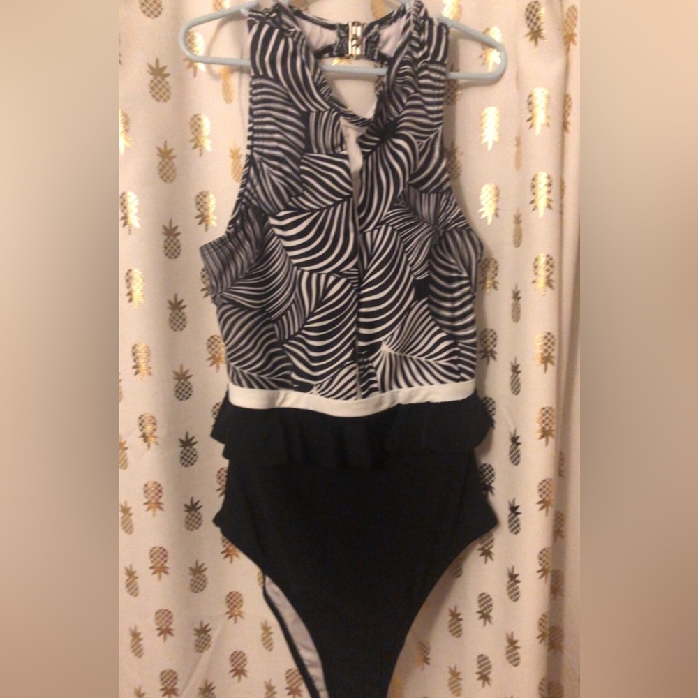 Black and White Bathing Suit